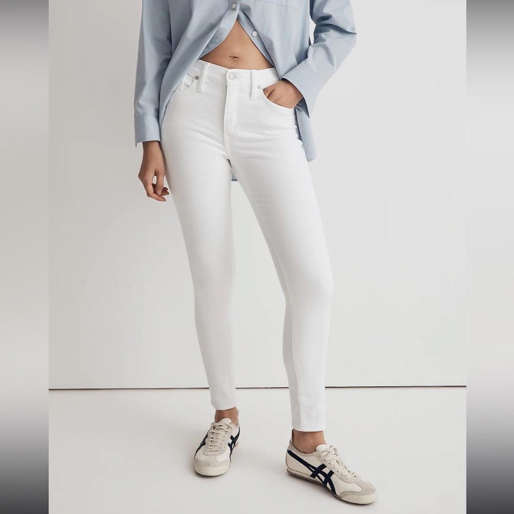 Madewell Skinny Crop Jeans Size 27 White Women’s Mid-Rise‎ New